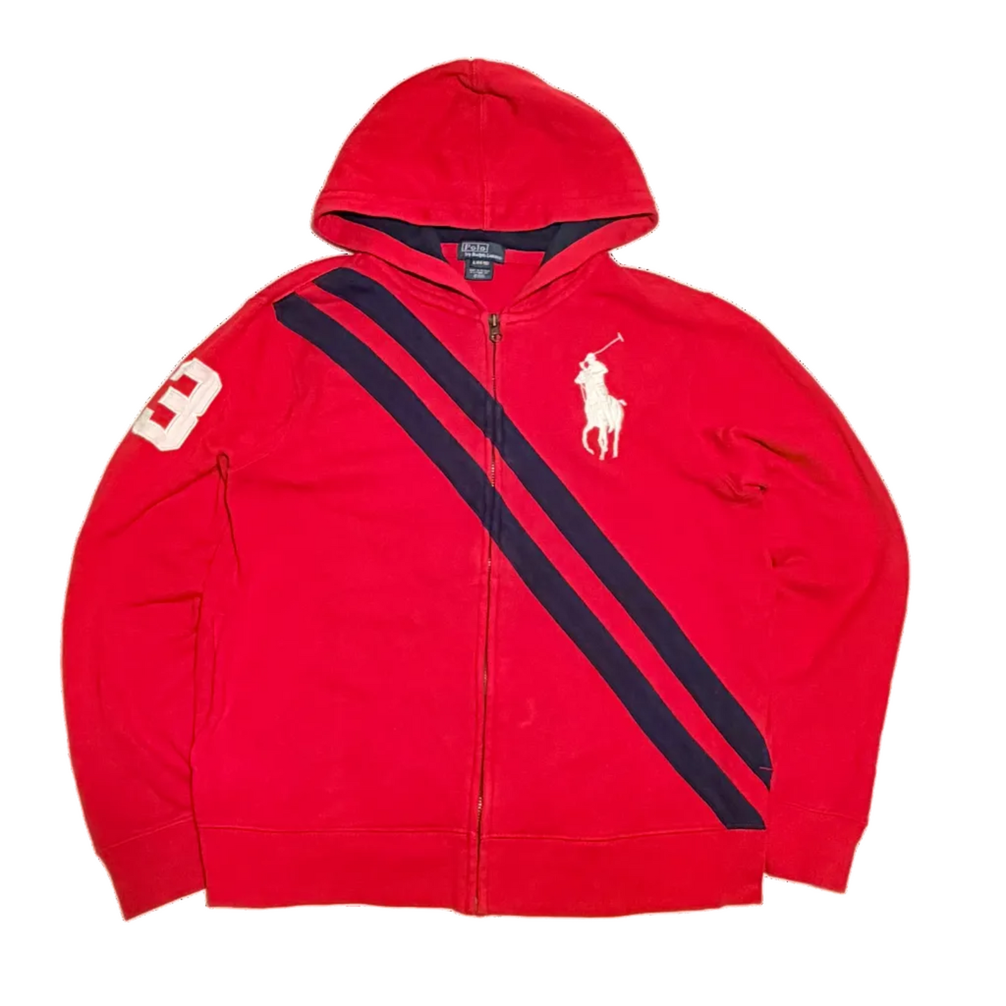 Polo Ralph Lauren Big Pony Red Zip Hoodie
