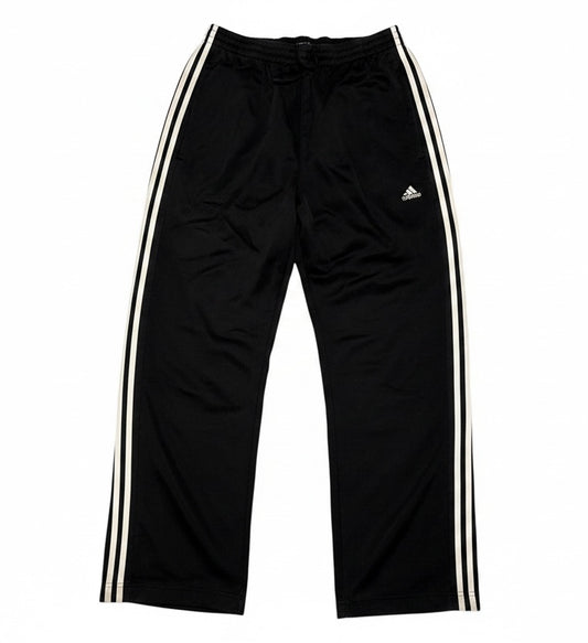 Adidas Black Track Pants with white Side Stripes
