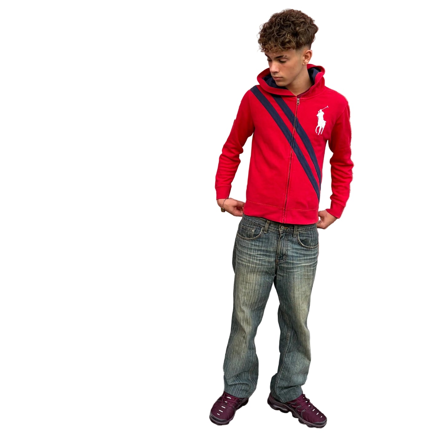 Polo Ralph Lauren Big Pony Red Zip Hoodie