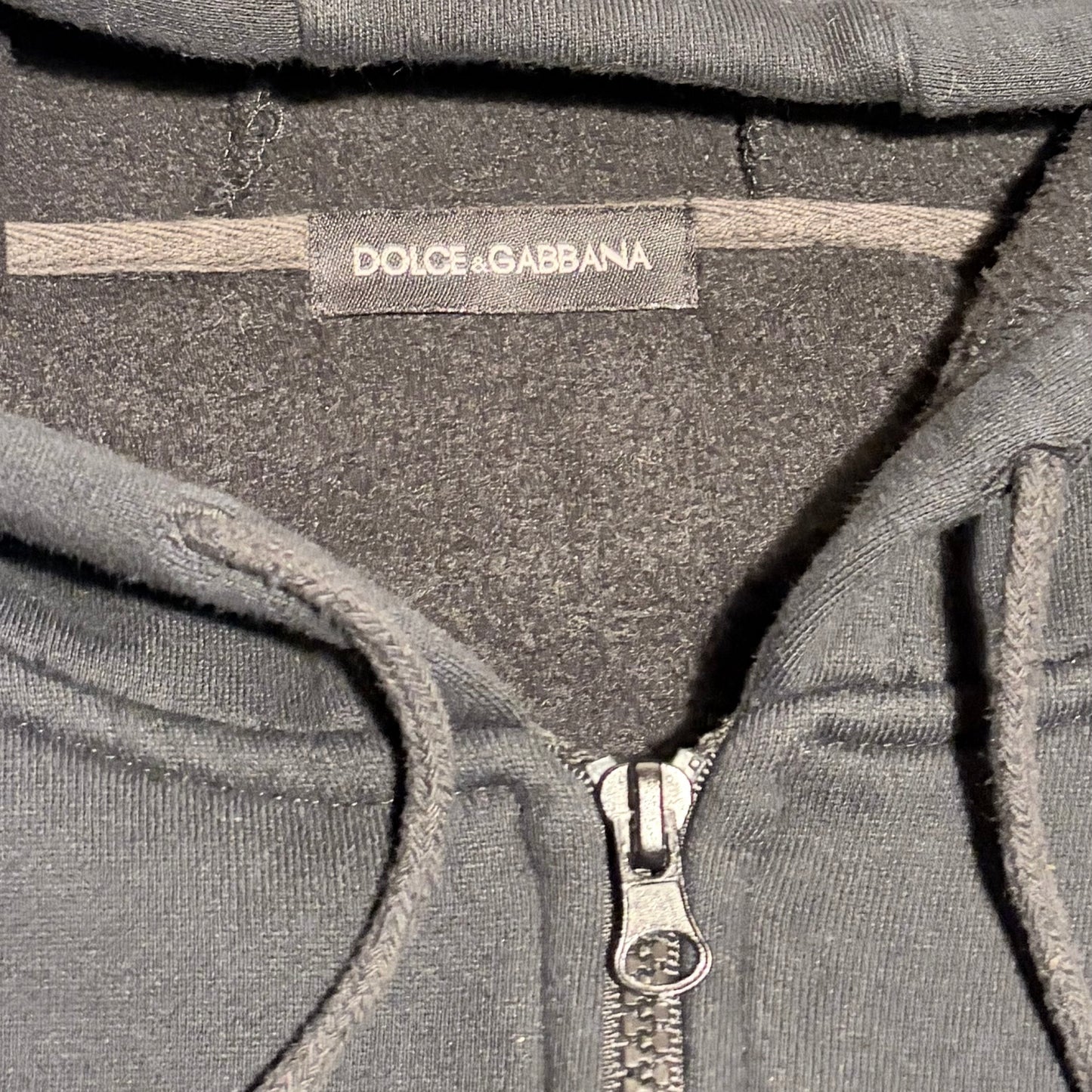 D&G (Dolce & Gabbana) Black Zip Hoodie