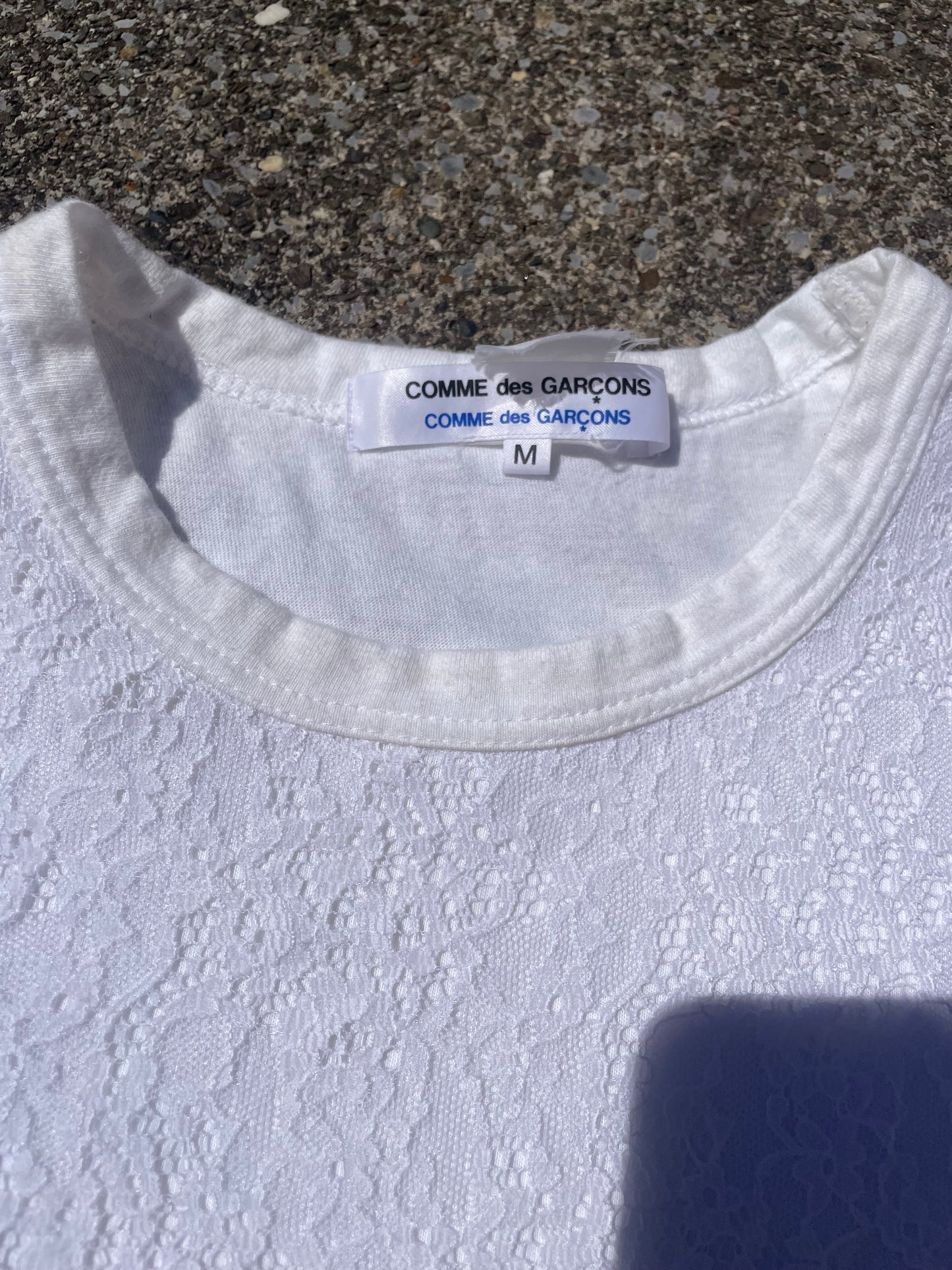 COMME des GARCONS Lace T-Shirt Short Sleeve
