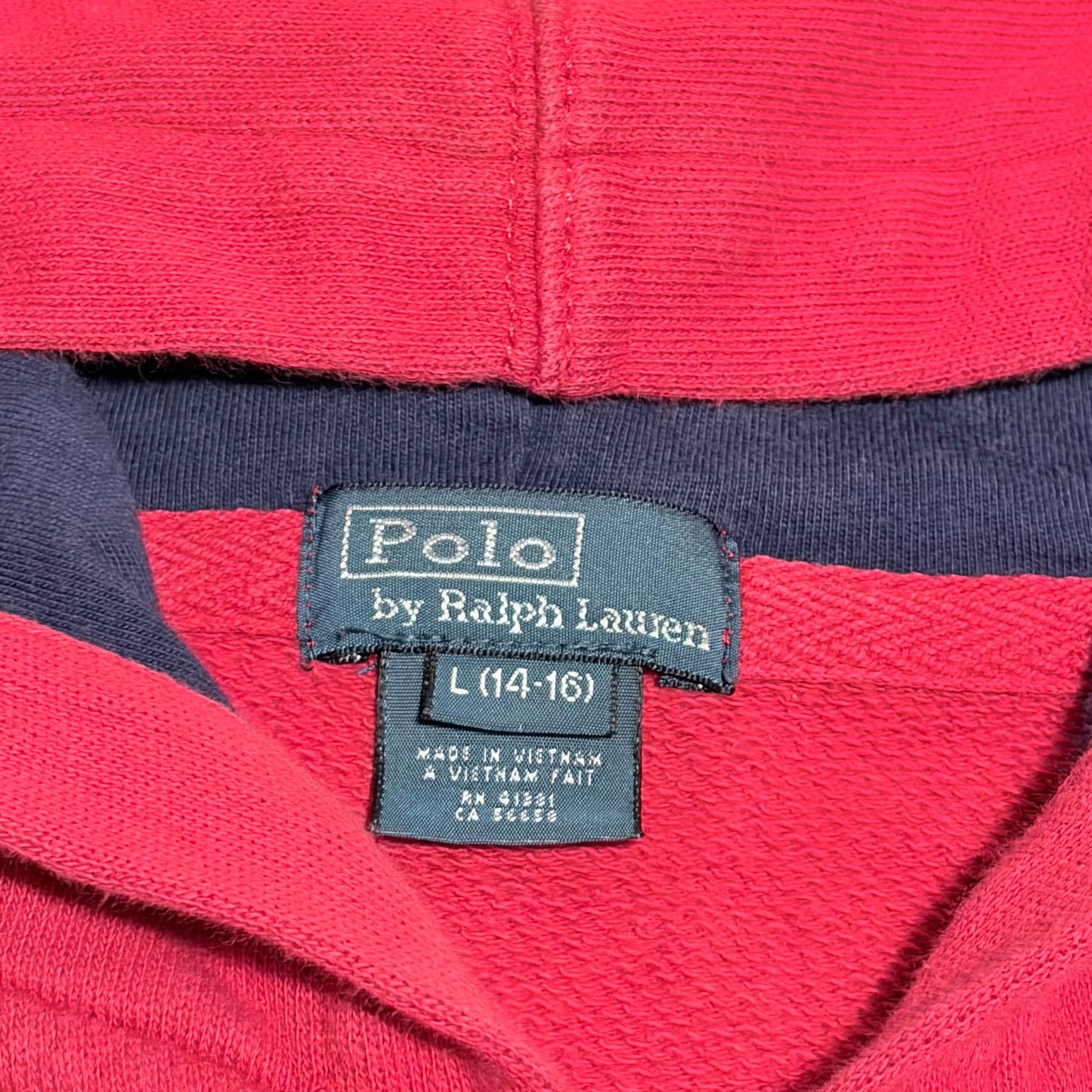 Polo Ralph Lauren Big Pony Red Zip Hoodie